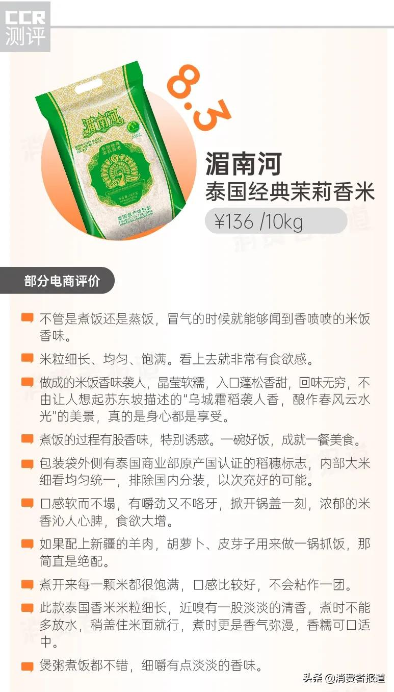 进口大米口碑报告：湄南河、仰慕香气迷人；这一款惊现“米虫”