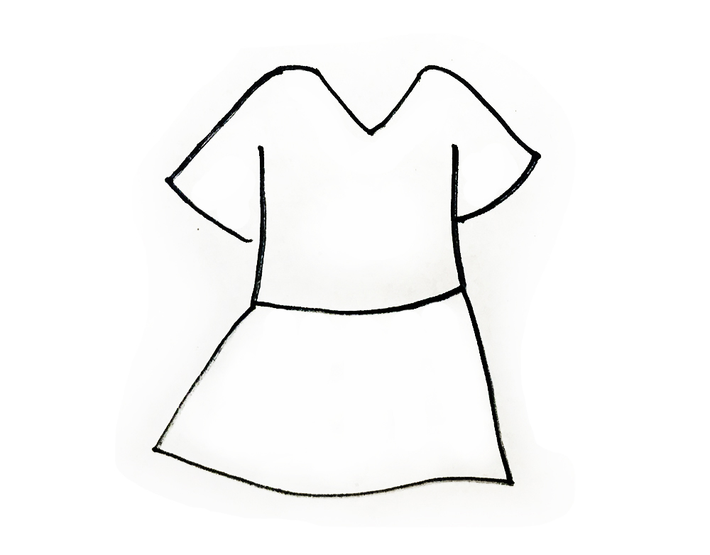 亲子简笔画衣服素材｜10款卡通衣服的画法，跟着步骤，简单易画