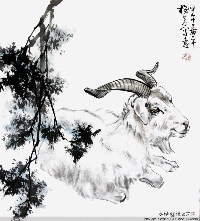 精选100幅画羊美图供大家学习收藏