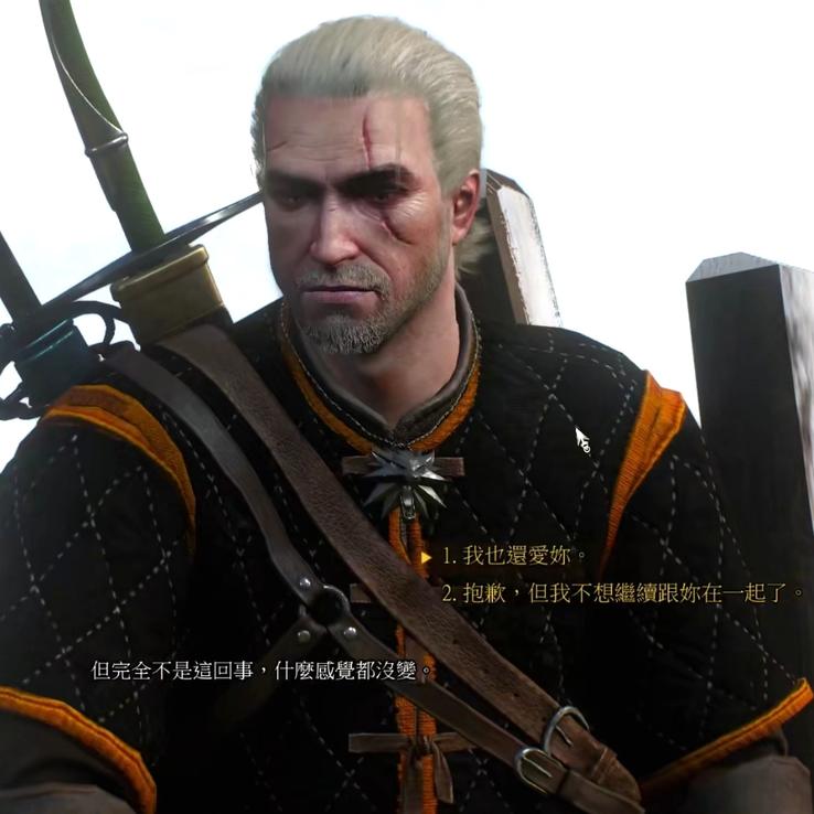 《巫师3》的剧情中，他到底是爱特莉丝还是爱叶奈法？