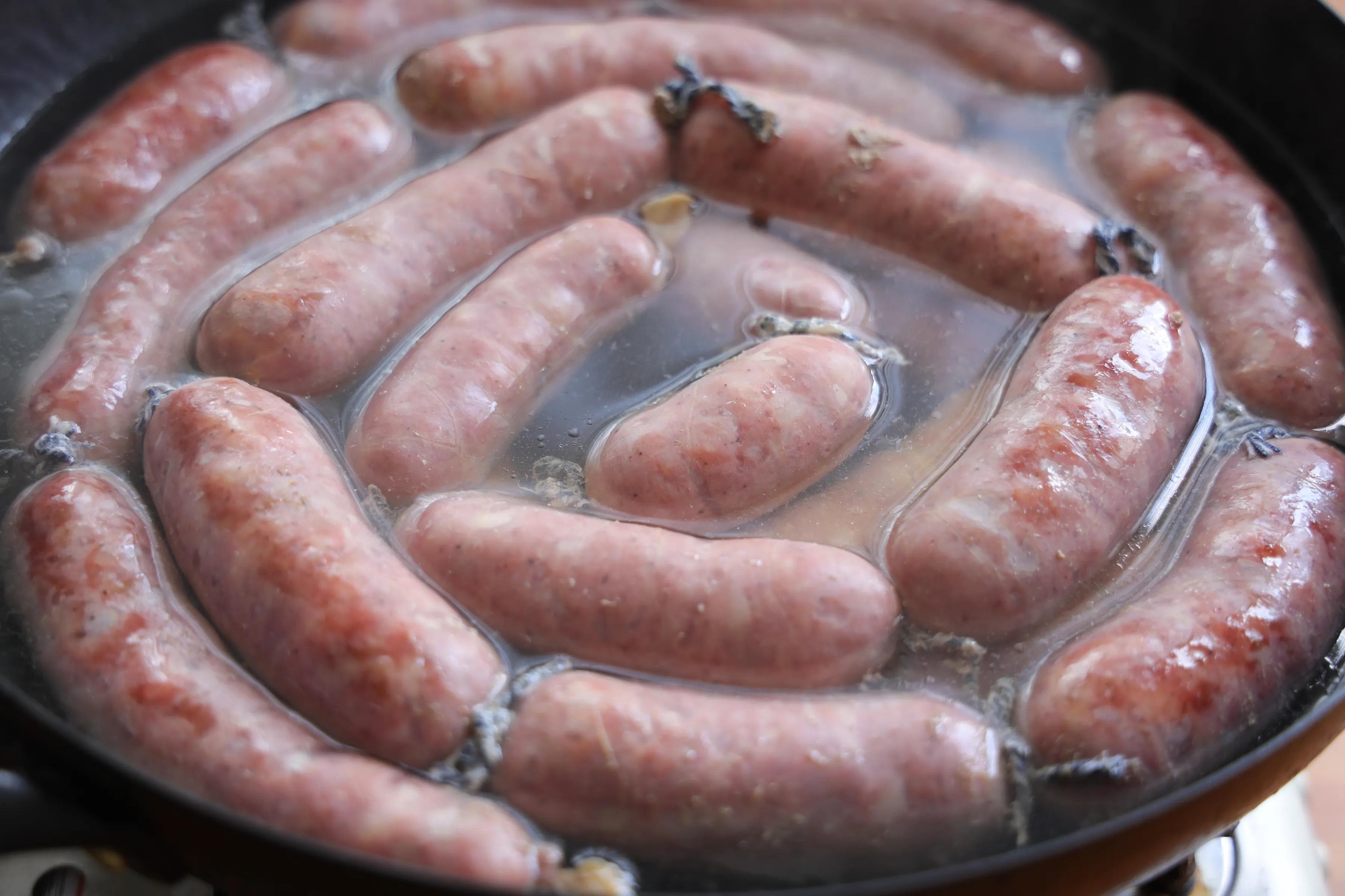 自制脆皮肠，纯肉馅儿吃起来太过瘾了，在家做无添加才健康