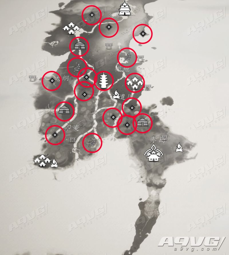 《对马岛之魂》全蒙古营地地图位置攻略 解放对马岛奖杯解锁