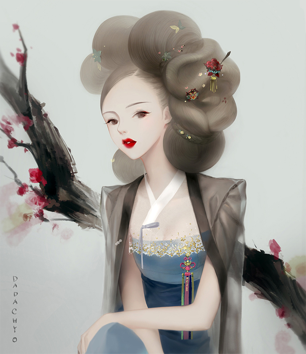 通透唯美的二次元美女，仙气扑面而来，充满梦幻华丽的马卡龙色彩