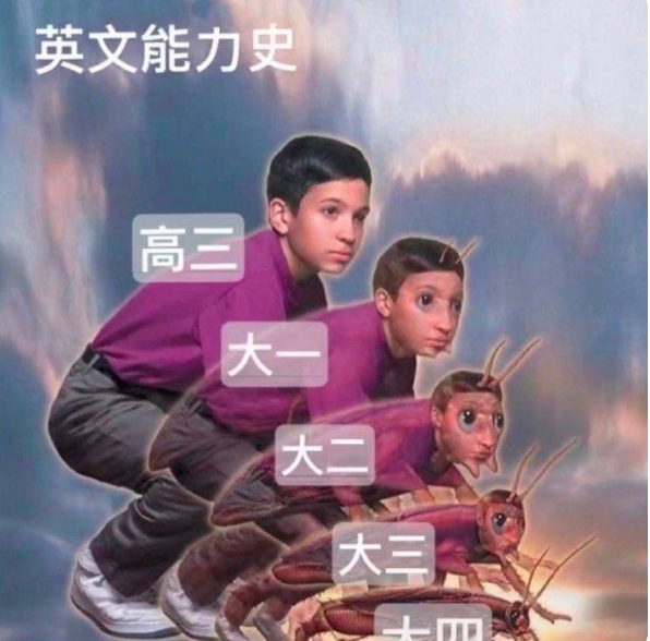 当代大学生“进化史”，从大一到大四逐层蜕变，网友笑呼真实