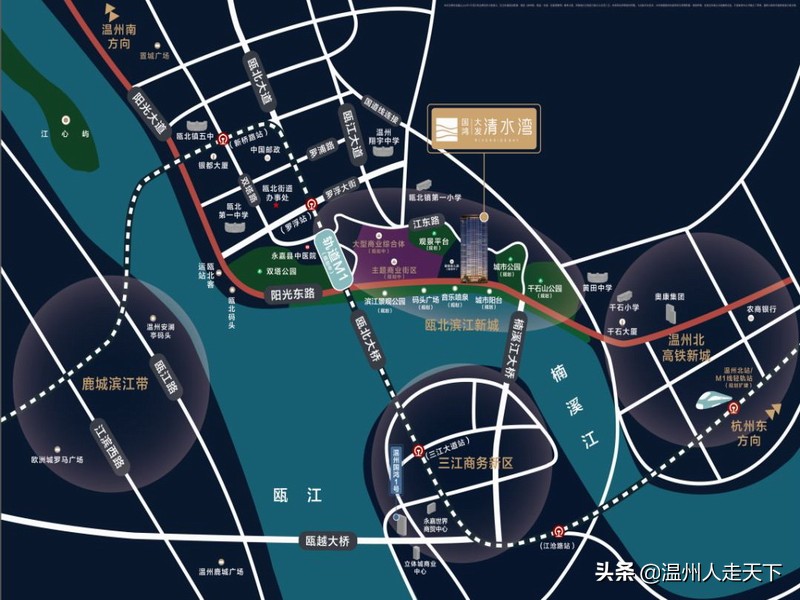 温州北站今年开建，周边居住人口将达9万，瓯北会规划温州市区吗