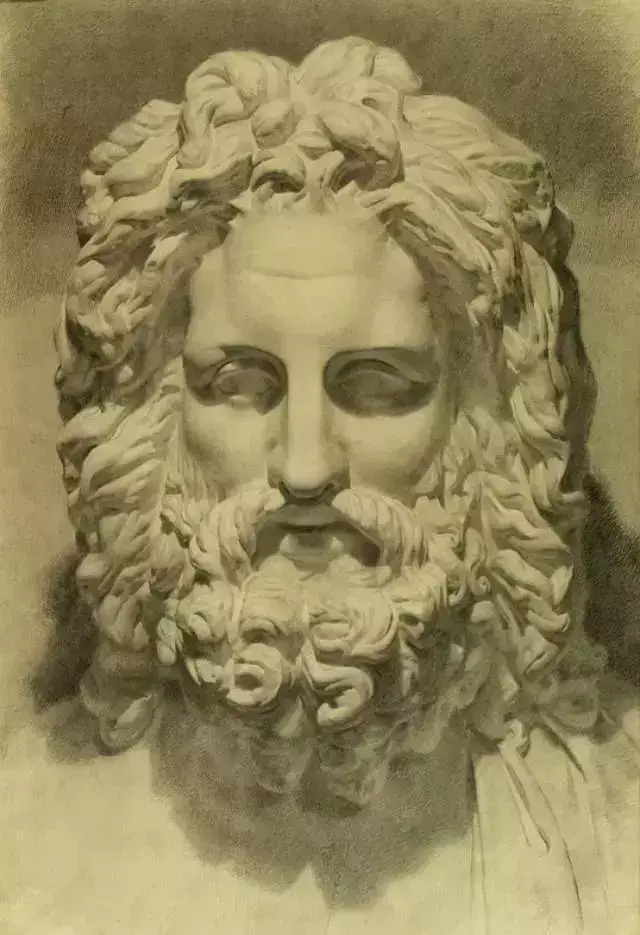 列宾美术学院素描作品，带你走进那个世界，对美另类的诠释