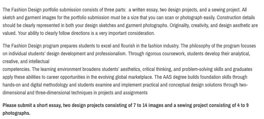 全球顶级服装院校Deadline&作品集格式一览