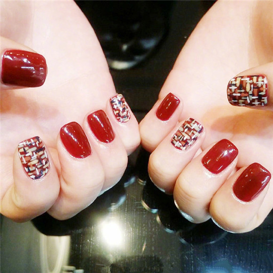 海豚湾美甲 毛呢美甲图片大全