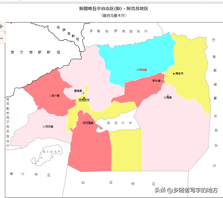 新疆行政区划图（新疆各地区最新最全行政区划图）