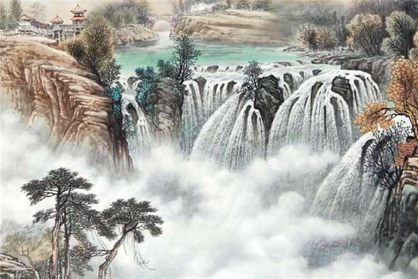 李白笔下庐山瀑布：飞流直下三千尺，疑是银河落九天。