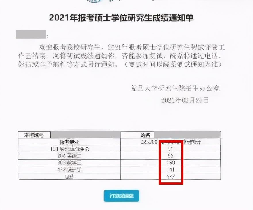 谣传！网传初试477分“大神”并不存在！复旦复试名单给出答案