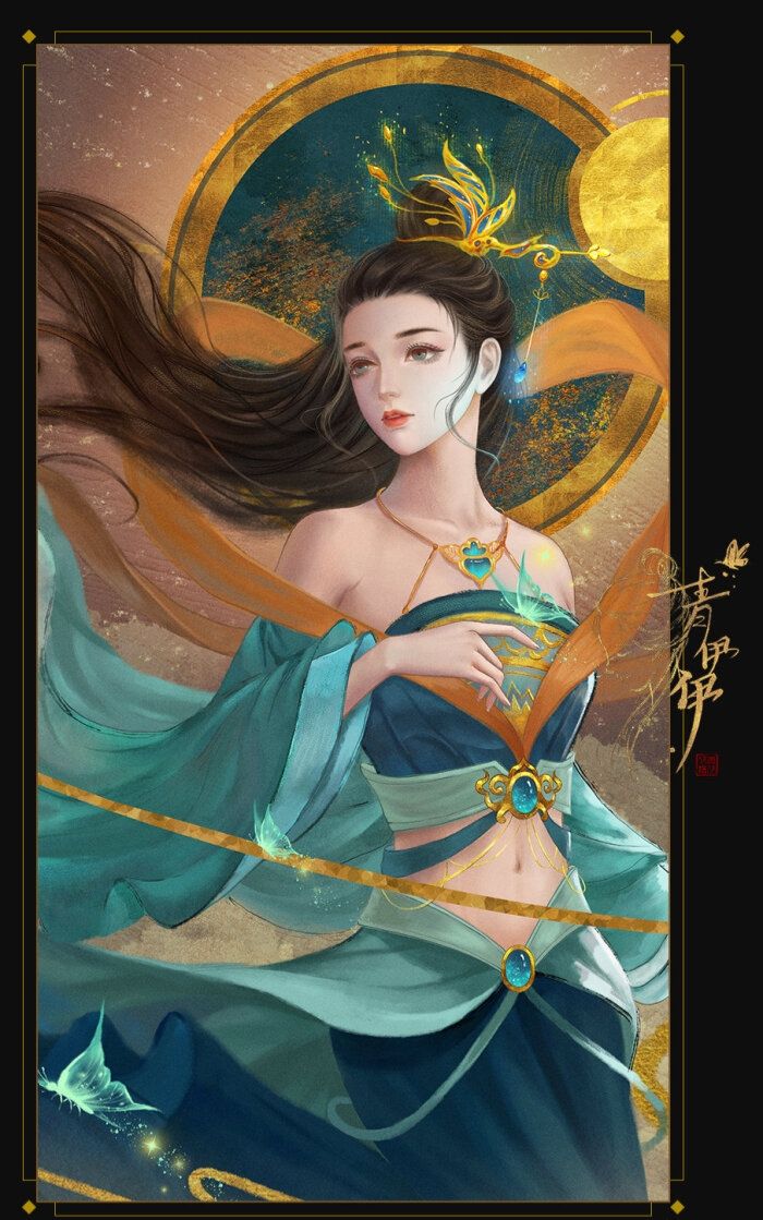 动漫古风美女绘画图片欣赏