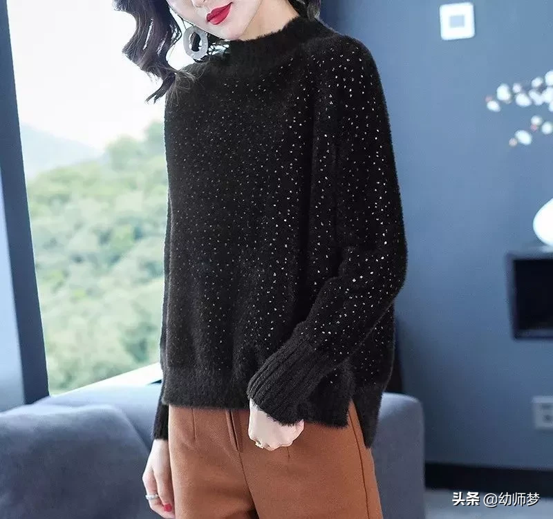 过年最迷人毛衣，叫“仿水貂绒”，时髦百搭，满足女性的美丽愿望