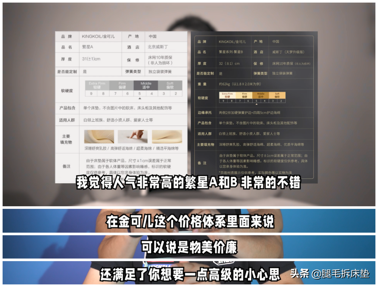 「科普」篇83：又摊牌了！不会买床垫直接看我推荐！某可儿红黑榜