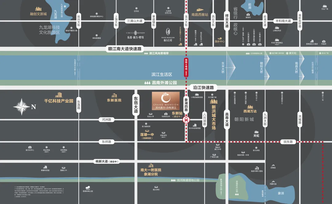 象湖滨江“C位盘”！地铁+江景+商圈，这个纯新盘大有“江”来