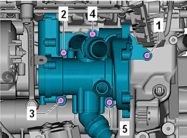 开思资深汽修专家提醒:奥迪ea888第三代发动机水泵安装注意事项