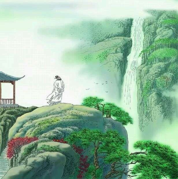 夸张修辞手法下的绝妙呈现，解析《望庐山瀑布》一诗的艺术效果