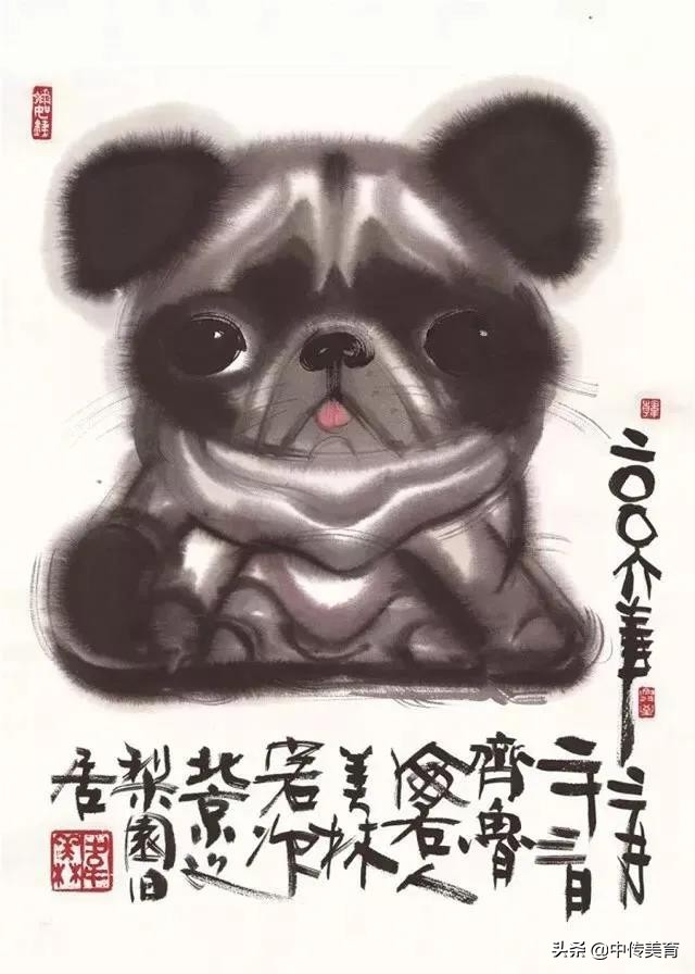别看十二星座了！！韩美林笔下的生肖水墨画，看一眼就爱上了