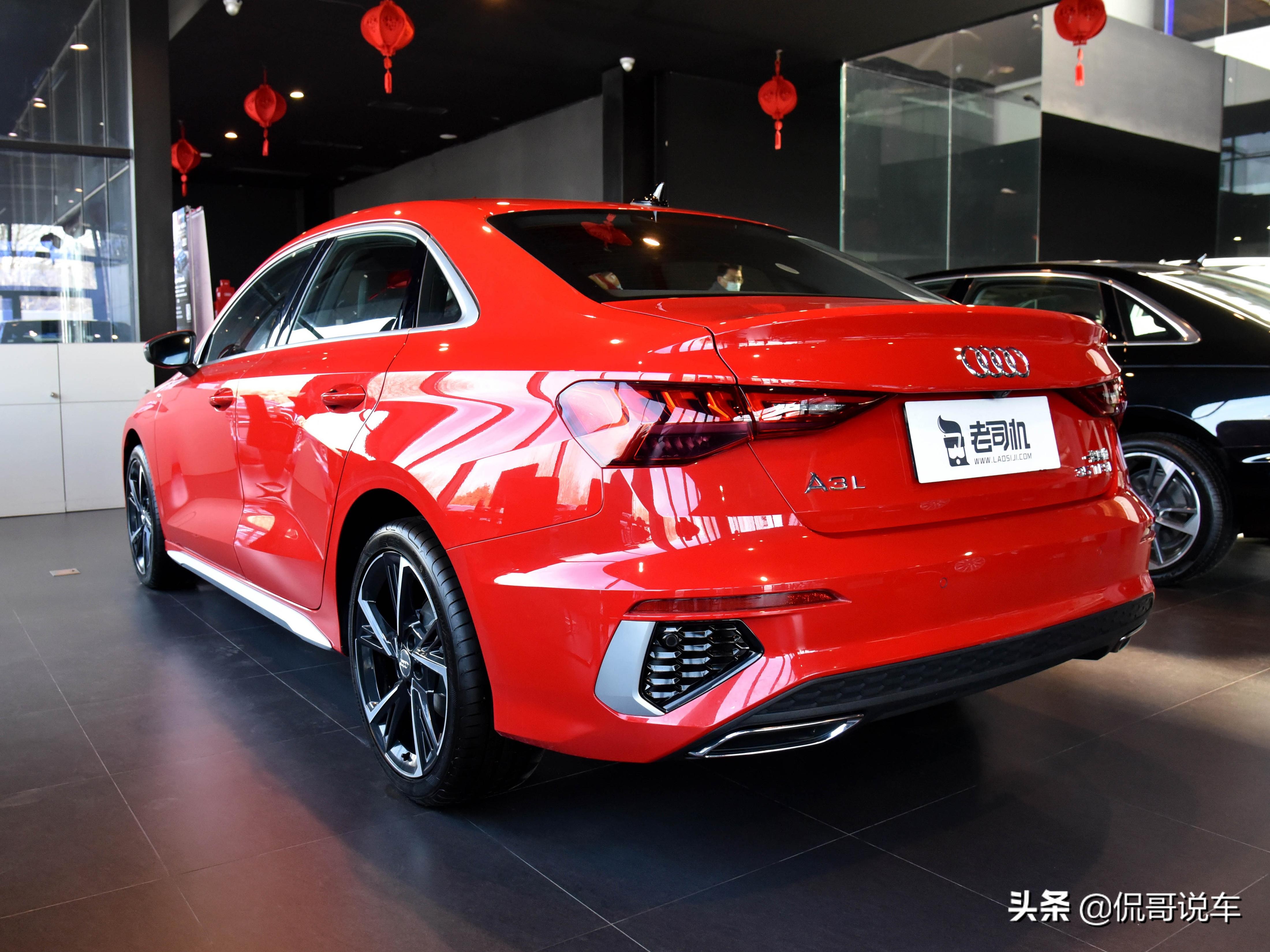 加长的新车，豪华入门三厢油耗低，价格还不贵，实拍奥迪A3