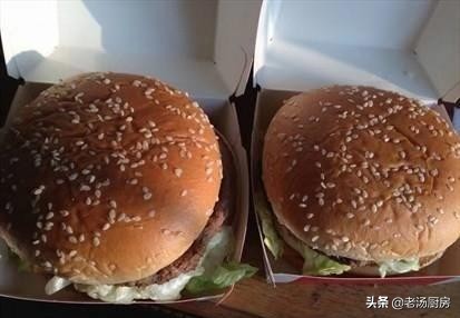 华莱士、汉堡王、麦当劳的汉堡差距有多大？对比一下就清楚了！