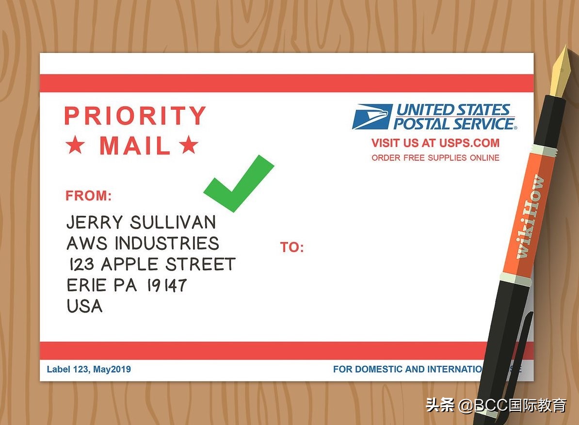 美国留学如何填写快递、信件和居住地址？