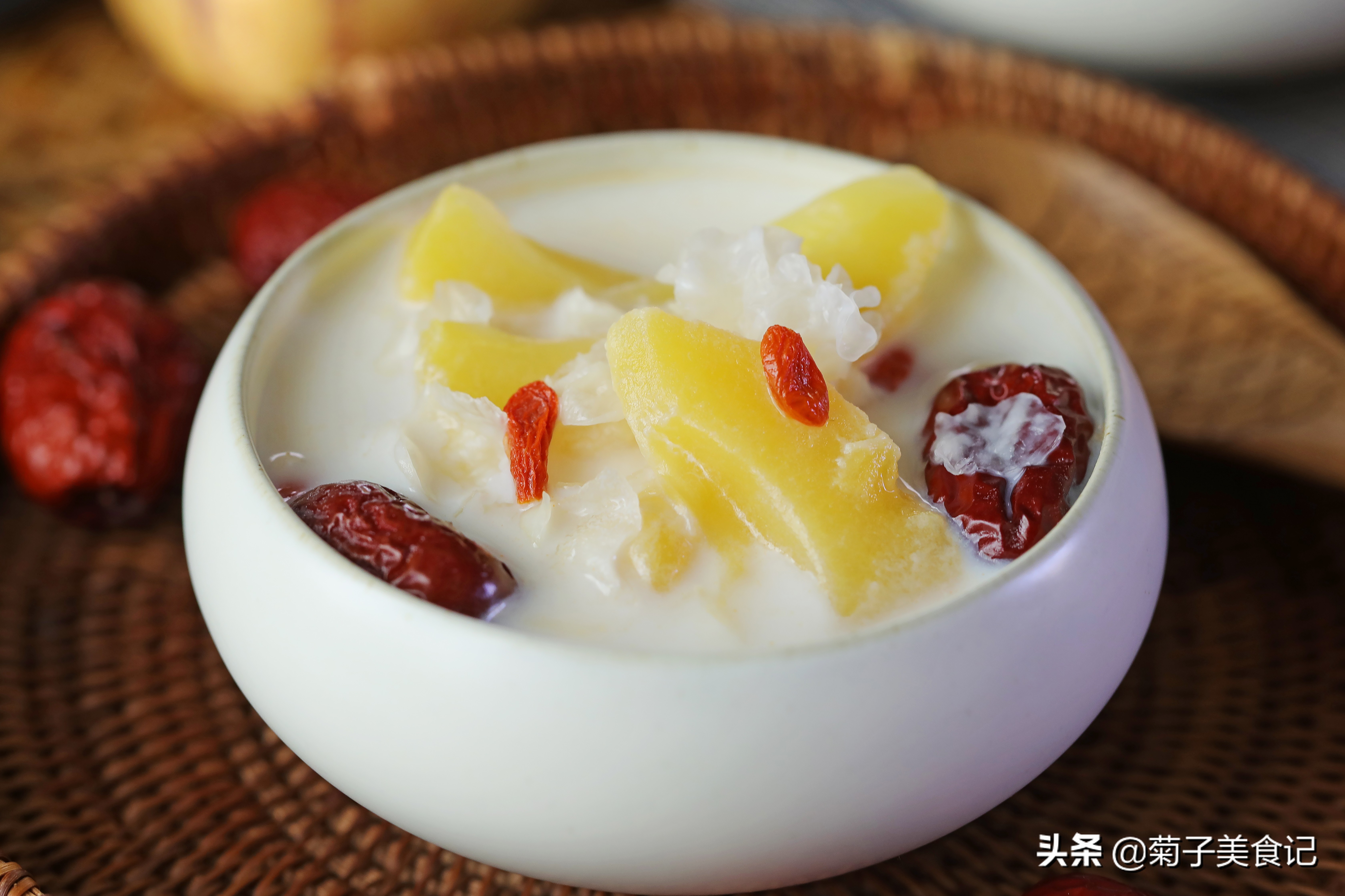 人参果应该怎么吃？菊子教你下午茶甜品的做法，春天的味道