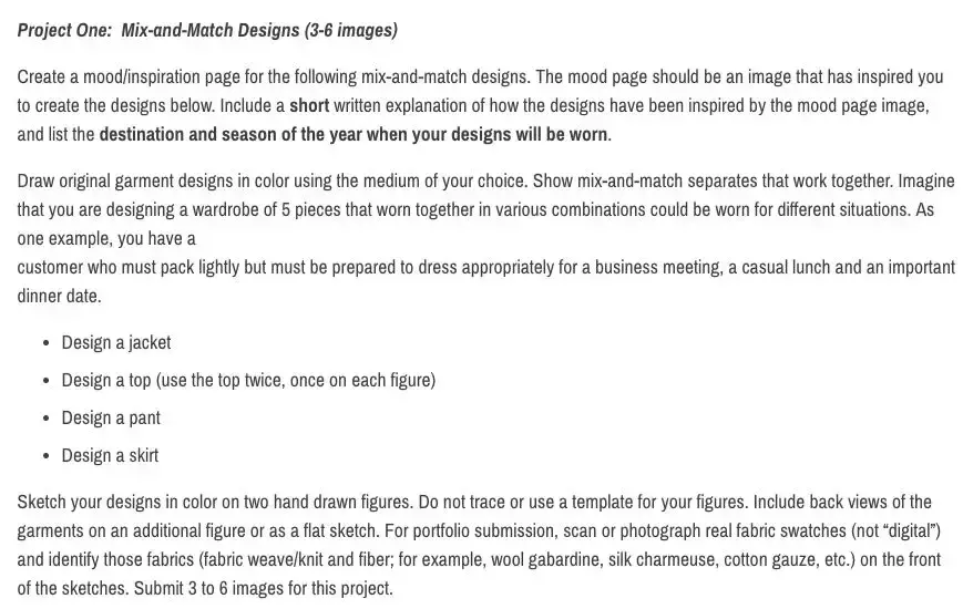 全球顶级服装院校Deadline&作品集格式一览