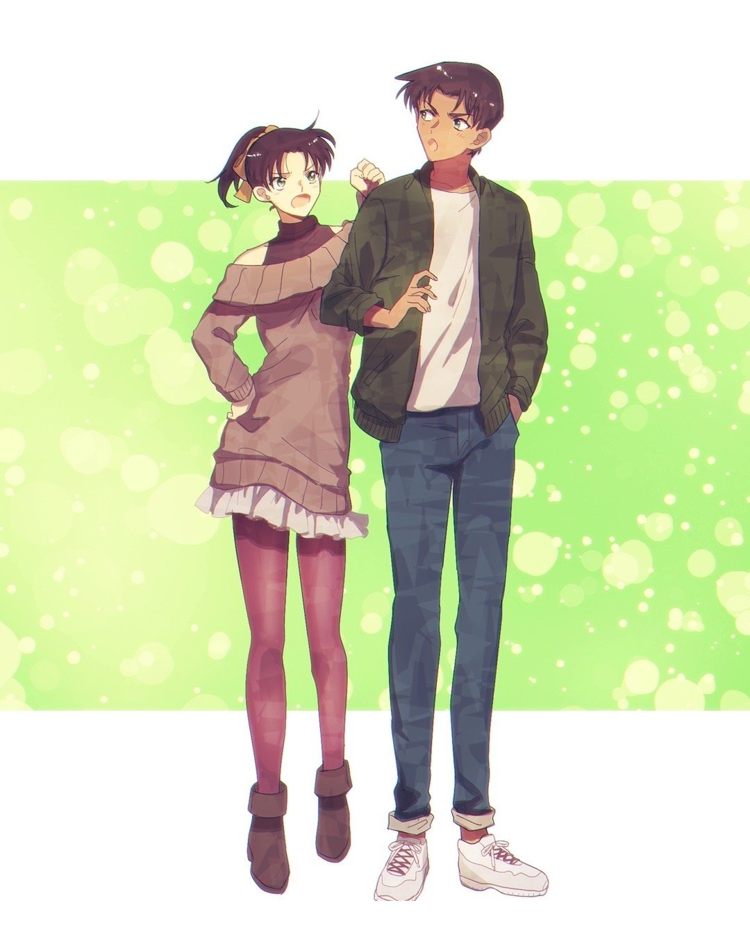 画师绘制cp同人图