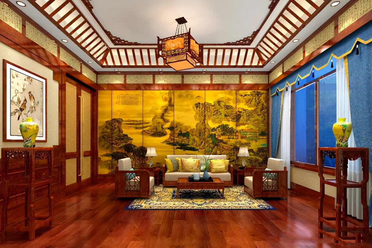 参观了济南夫妻458㎡，全屋红木风，这样古典诗意的家，太美了