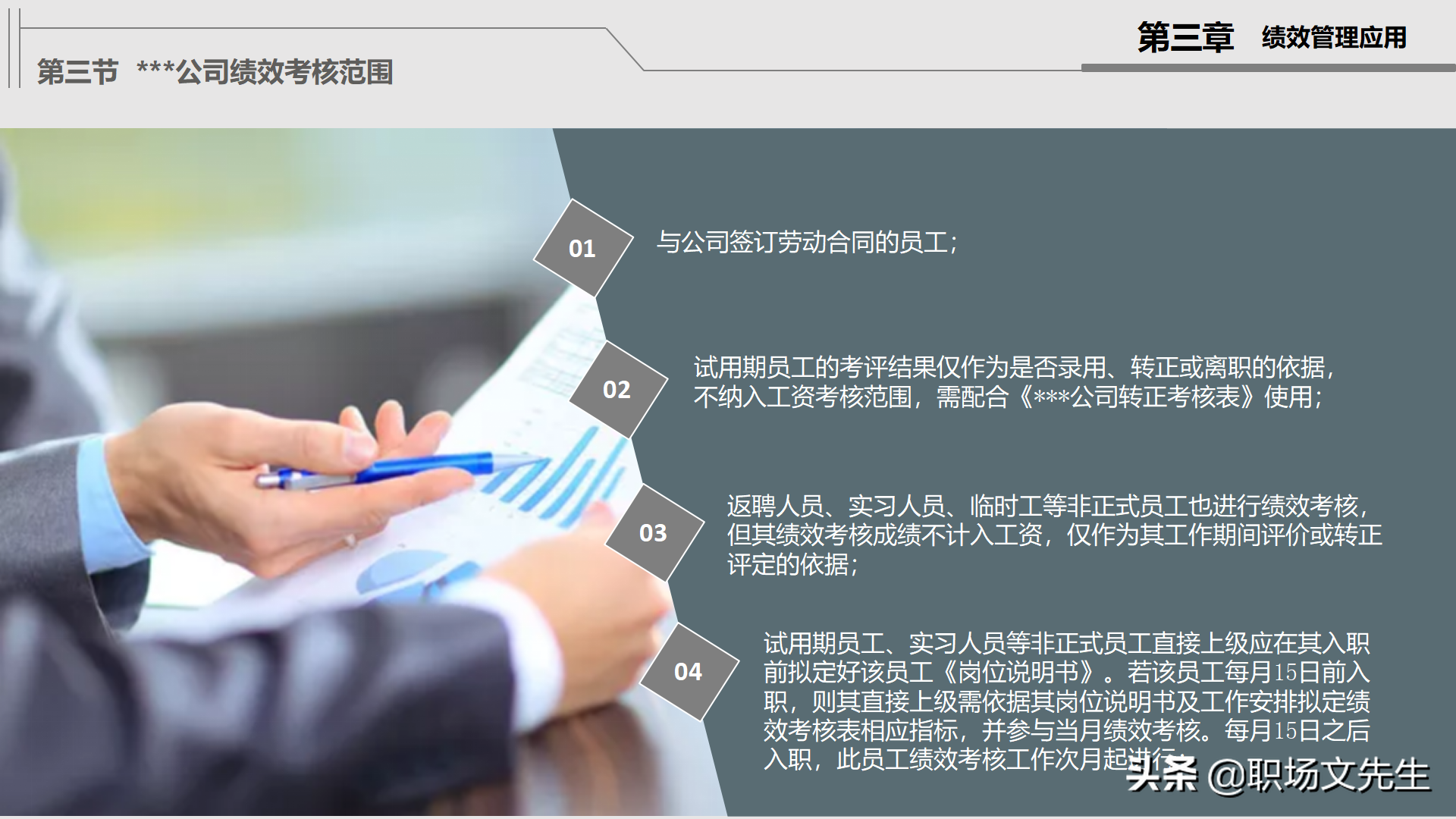 绩效管理实施：30页公司绩效管理培训，绩效考核管理的作用及考核