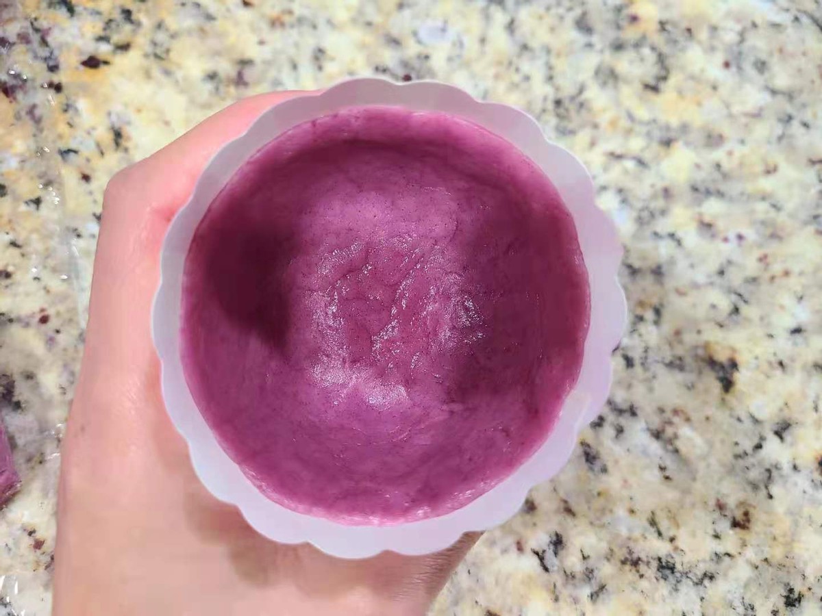 养胃吃它就对了！紫薯布丁蛋挞 一口三层内容 香甜又软糯 养颜还瘦身