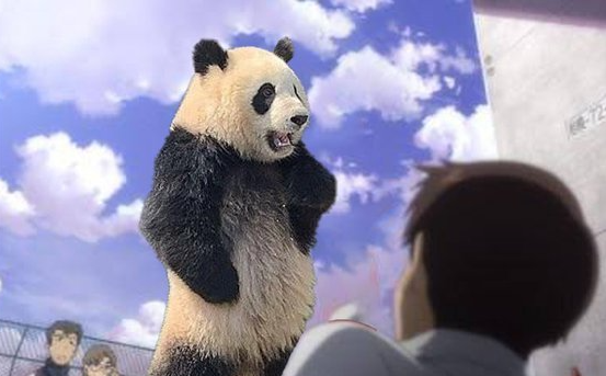 网友吐槽熊猫像EVA的明日香，之前还被吐槽像JOJO