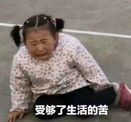 女孩哭穷表情包:别人都是用香奈儿包LV包宝格丽包,而我用表情包
