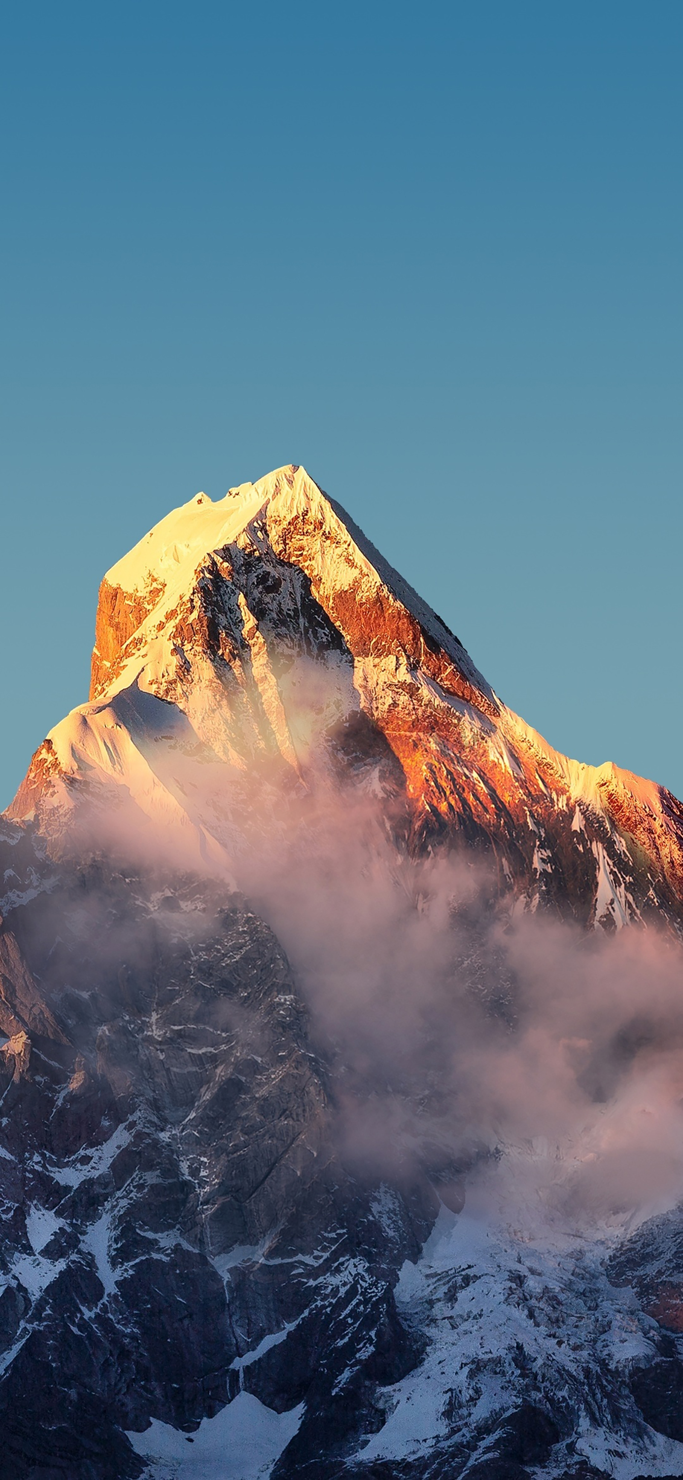 雪山壁纸︱沿途有风景，背后有阳光