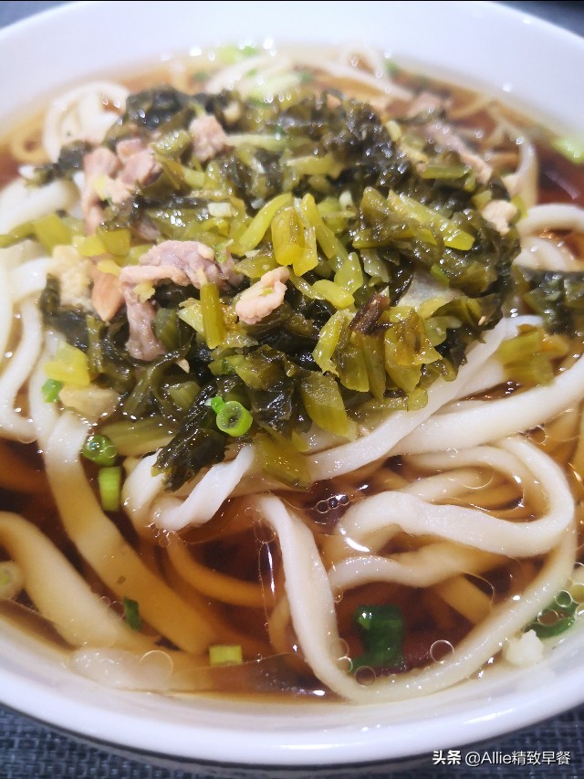 雪菜肉丝面做法大全正宗雪菜肉丝面的做法