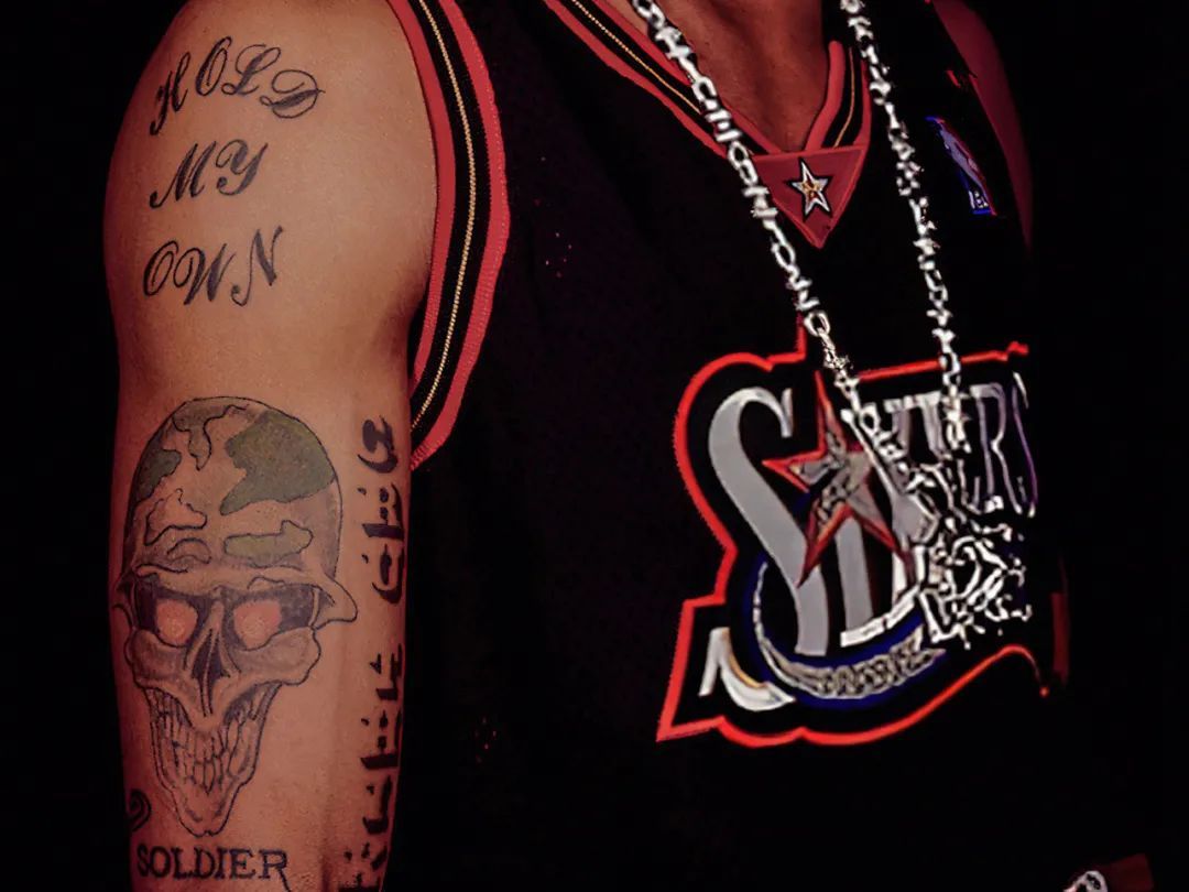 nba哪些白人球员有纹身(篮球人物志 -- 阿伦-艾弗森:用纹身书写篮球