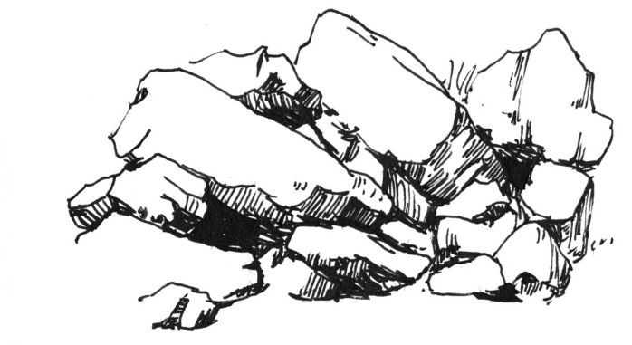 石头怎么画(钢笔画教程)