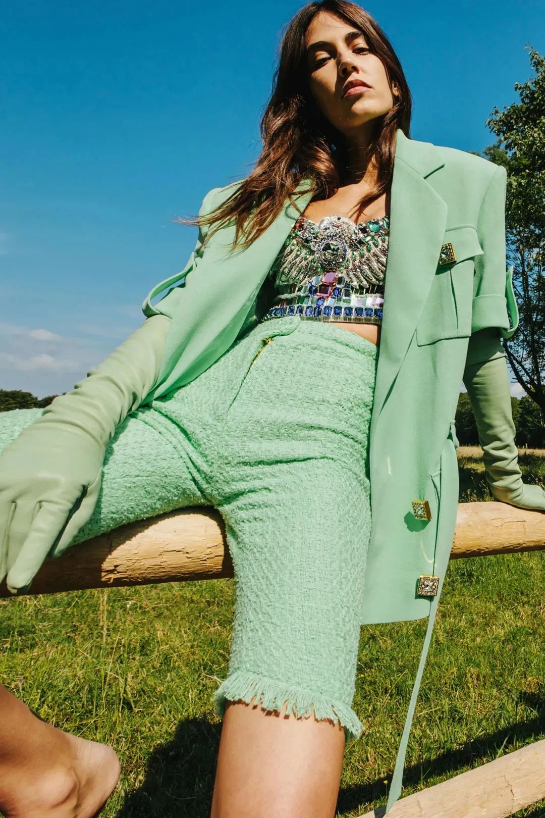 绿色配色效果图(高级绿色的4种时髦配色)