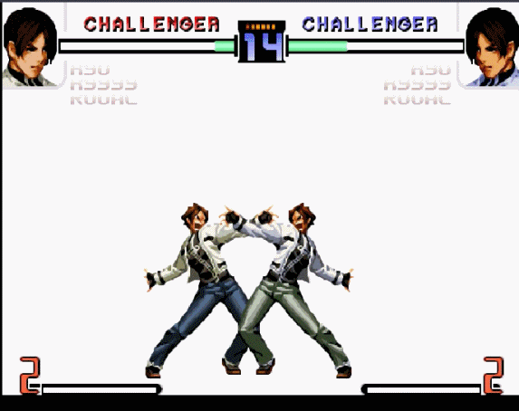 经典街机《拳皇》1P和2P一起摇大招，结果和想象的不一样