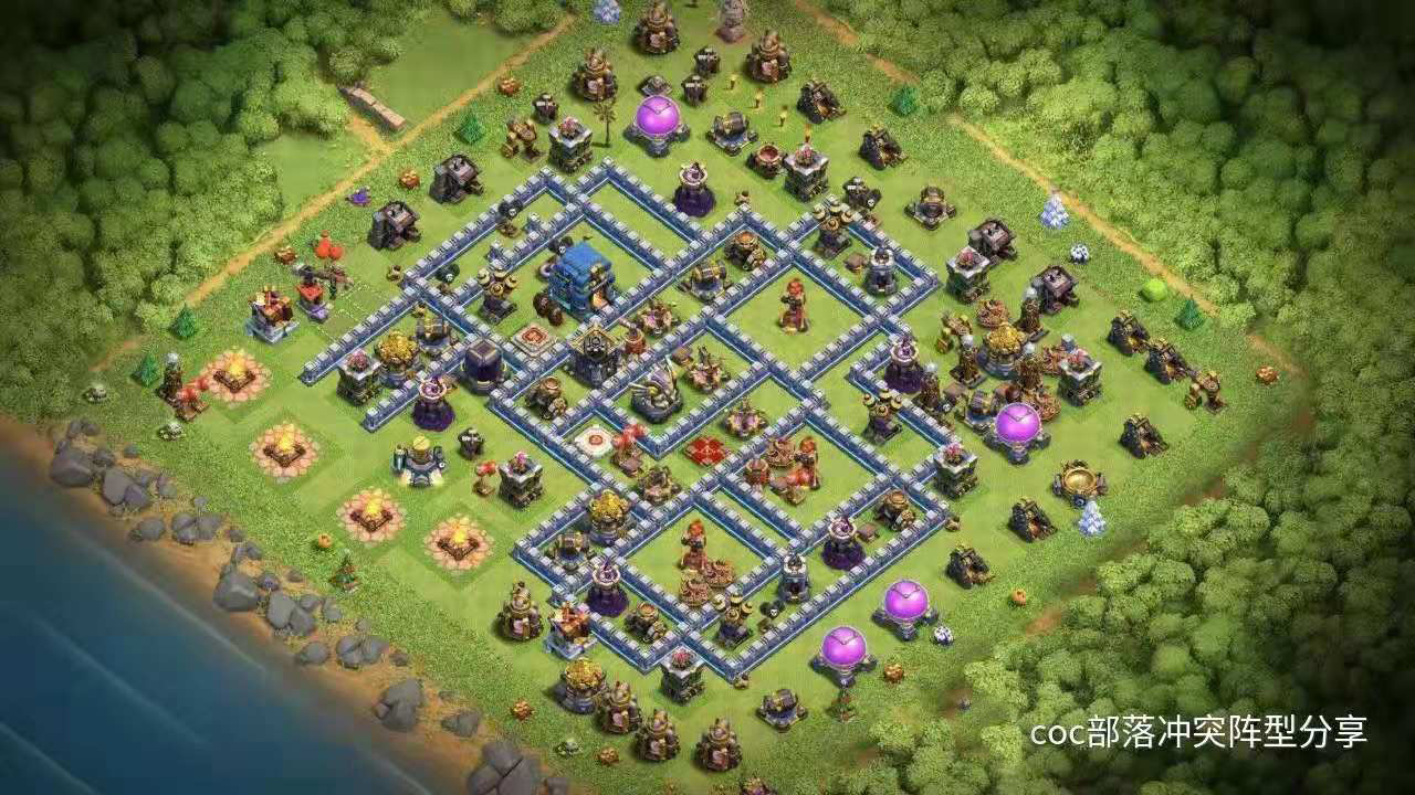 COC：部落冲突12本战阵链接分享