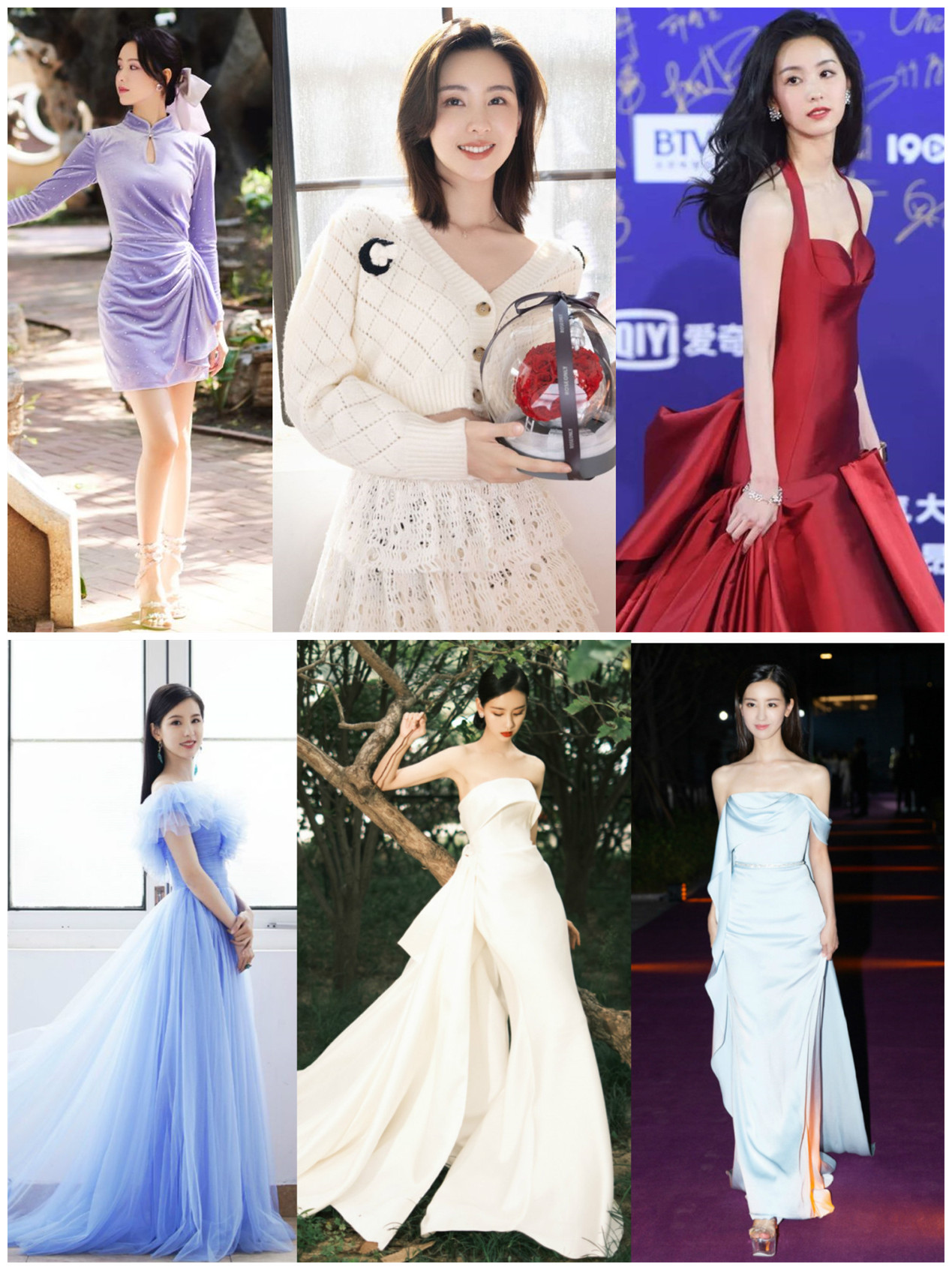 大学生电影节，乔欣甜美陈都灵风格多变，姚晨气场强但被发型扣分