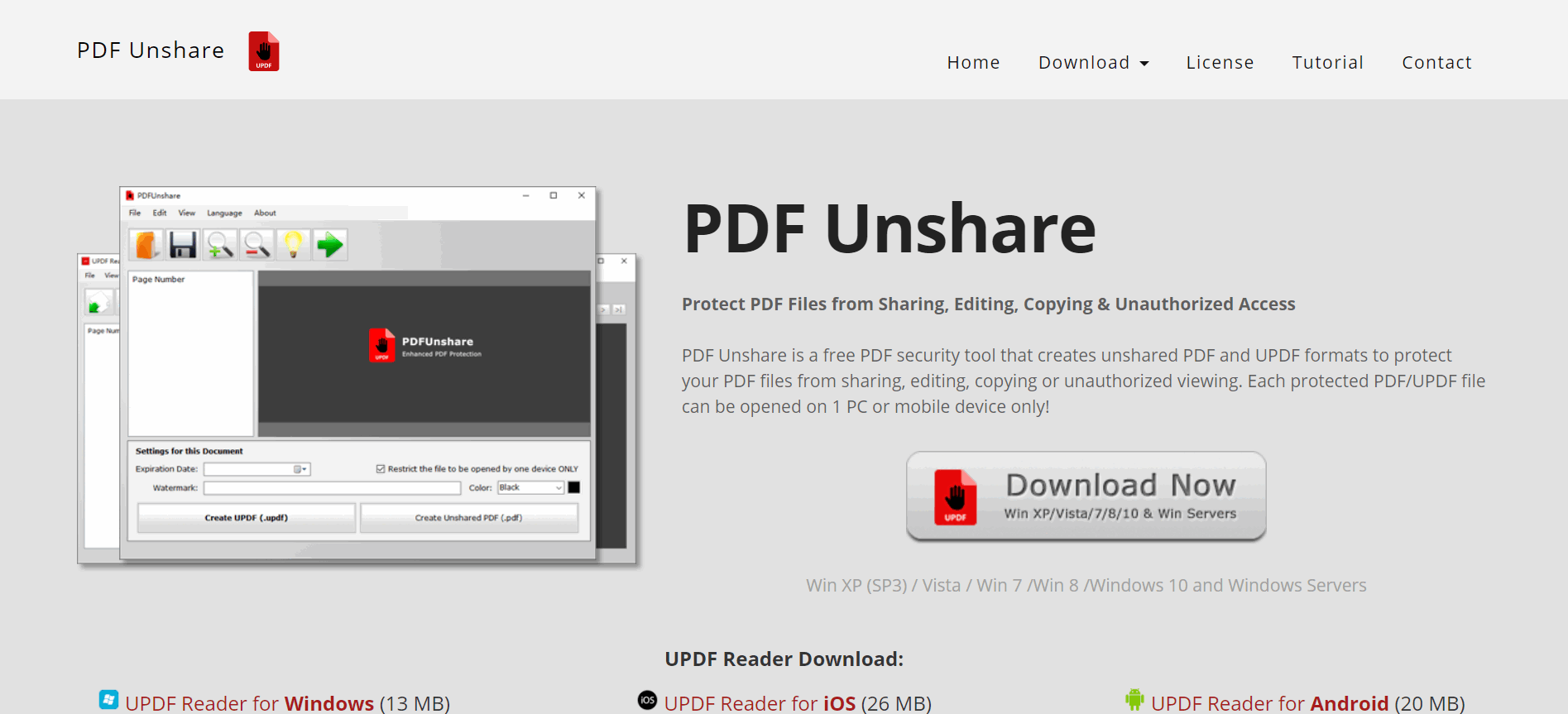 PDFUnshare-PDF保护软件