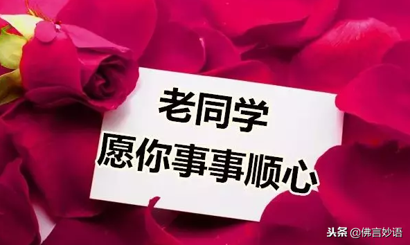 佛言妙语】同学情，永难忘，祝福每一位老同学平安，健康，快乐！