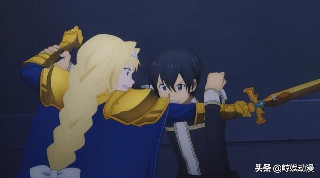 刀剑神域3第16集：命运的空中花园，桐人与爱丽丝拼刀中双双坠楼