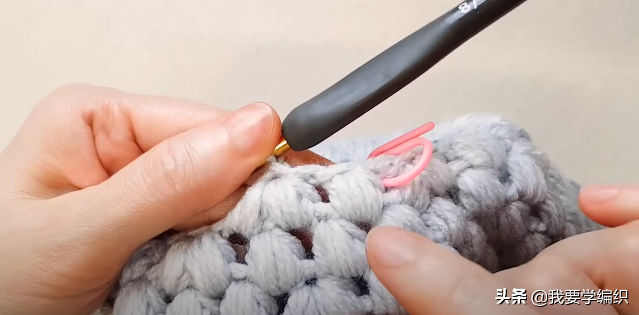 想要漂亮帽子不用买，学习编织自己就能钩一个，枣针帽教程送达