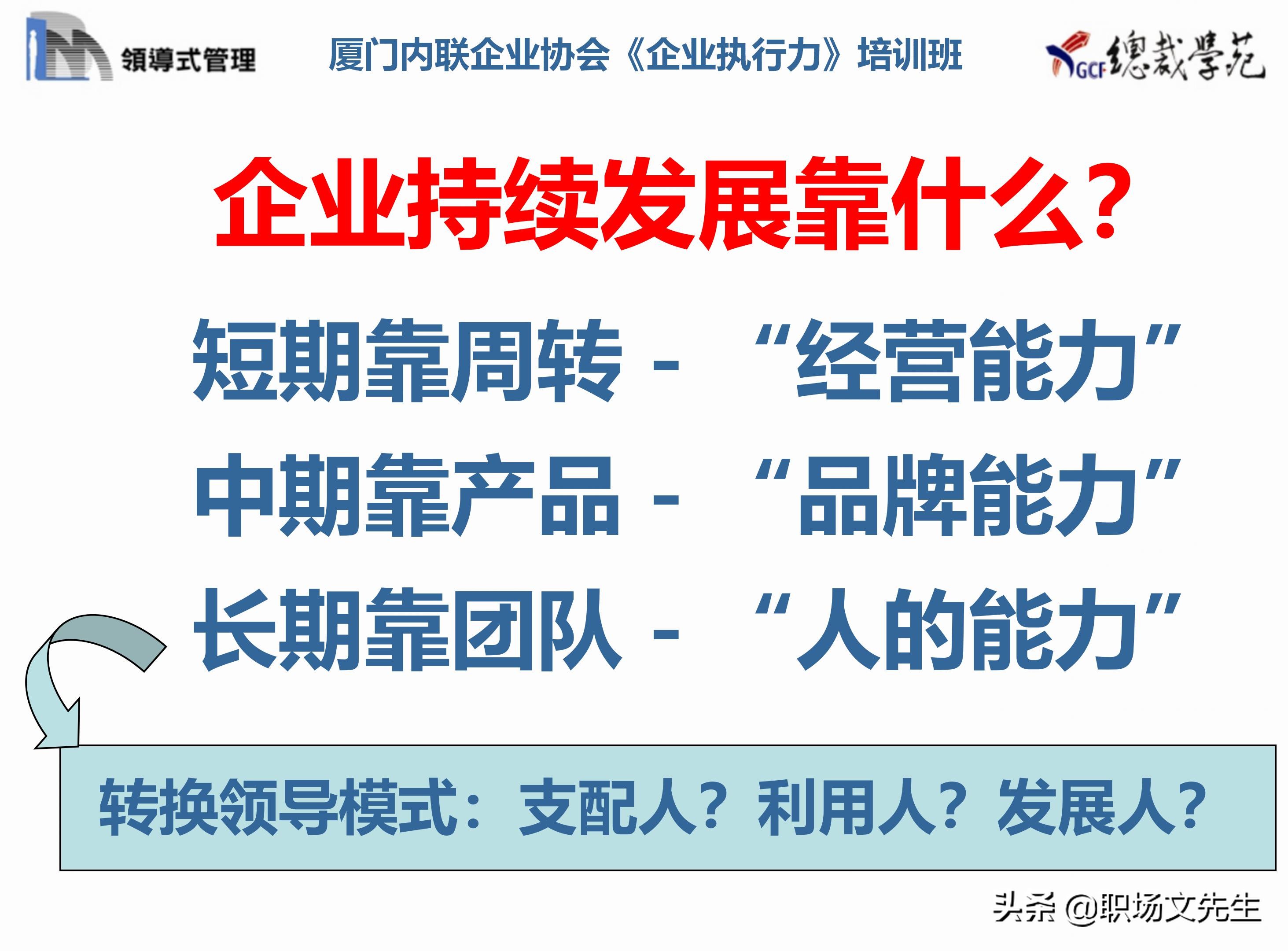 总裁班培训课件：80页实施领导式的管理，提升主管人员的执行力
