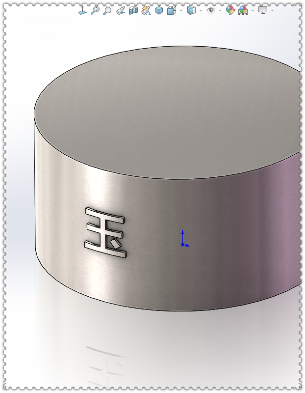 在SolidWorks里「国」「图」「海」「敏」这样的字如何拉伸或包覆