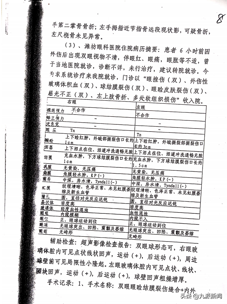 中学教师左眼被打失明，哥哥获刑一年缓刑两年，当事人指控实为嫂子抠的，但遭否认