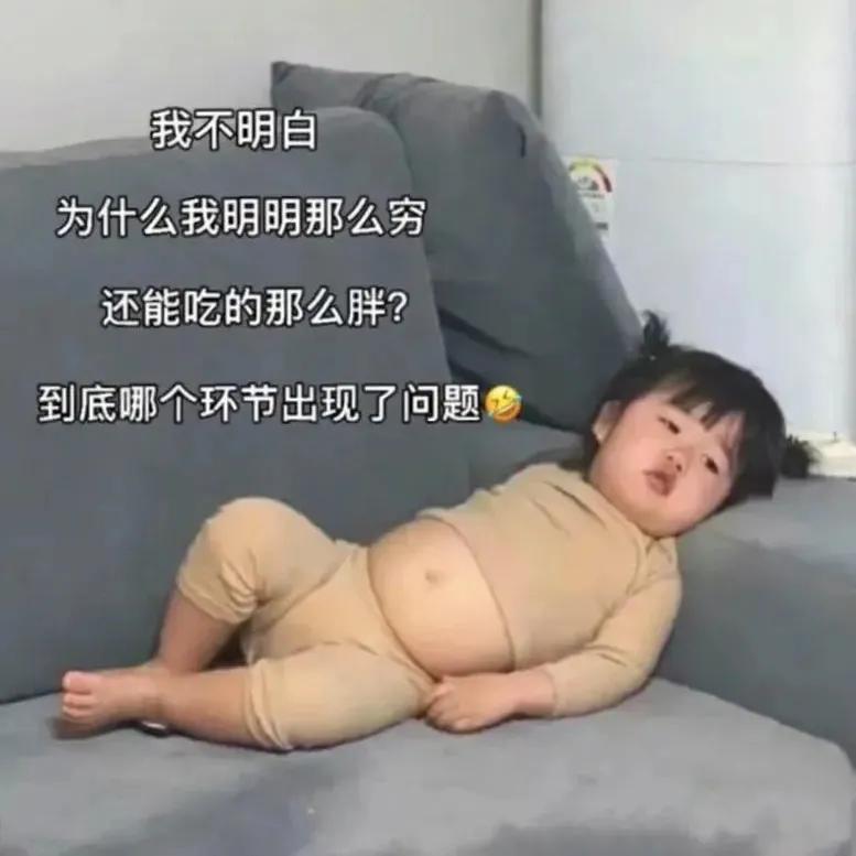 表情包：为什么我明明那么穷，还能吃那么胖？哪个环节出问题了？