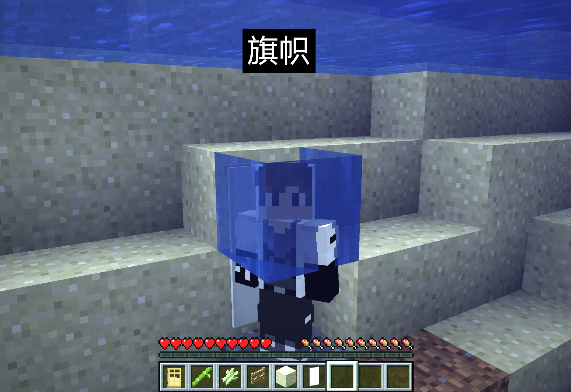如何在Minecraft获得“水下空气”？大佬：一个甘蔗就能搞定